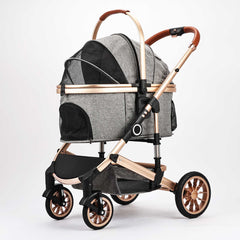 Premium Light Travel Stroller for Small/Medium Dogs, Cats and Pets 3-in-1